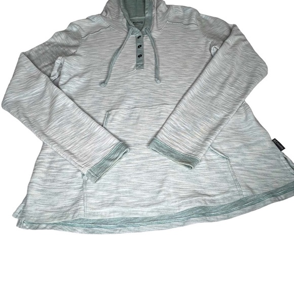 COLUMBIA Half Button Down Green Lightweight Hoodie Women's Size S - Picture 6 of 16